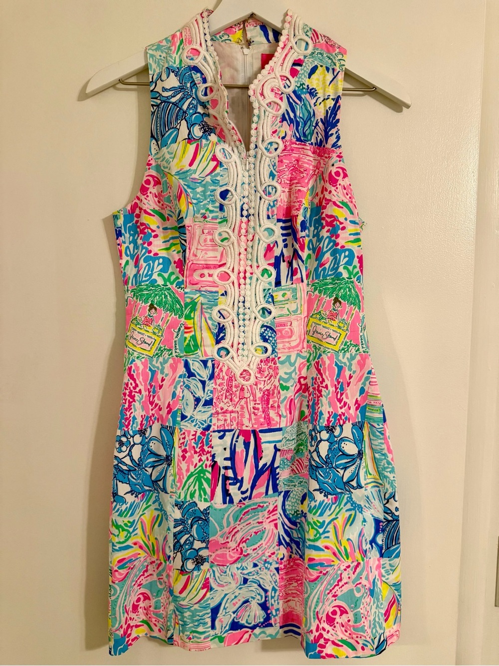 Lilly Pulitzer Multicolor Sleeveless Shift Dress - Pink, Blue, Green, Yellow